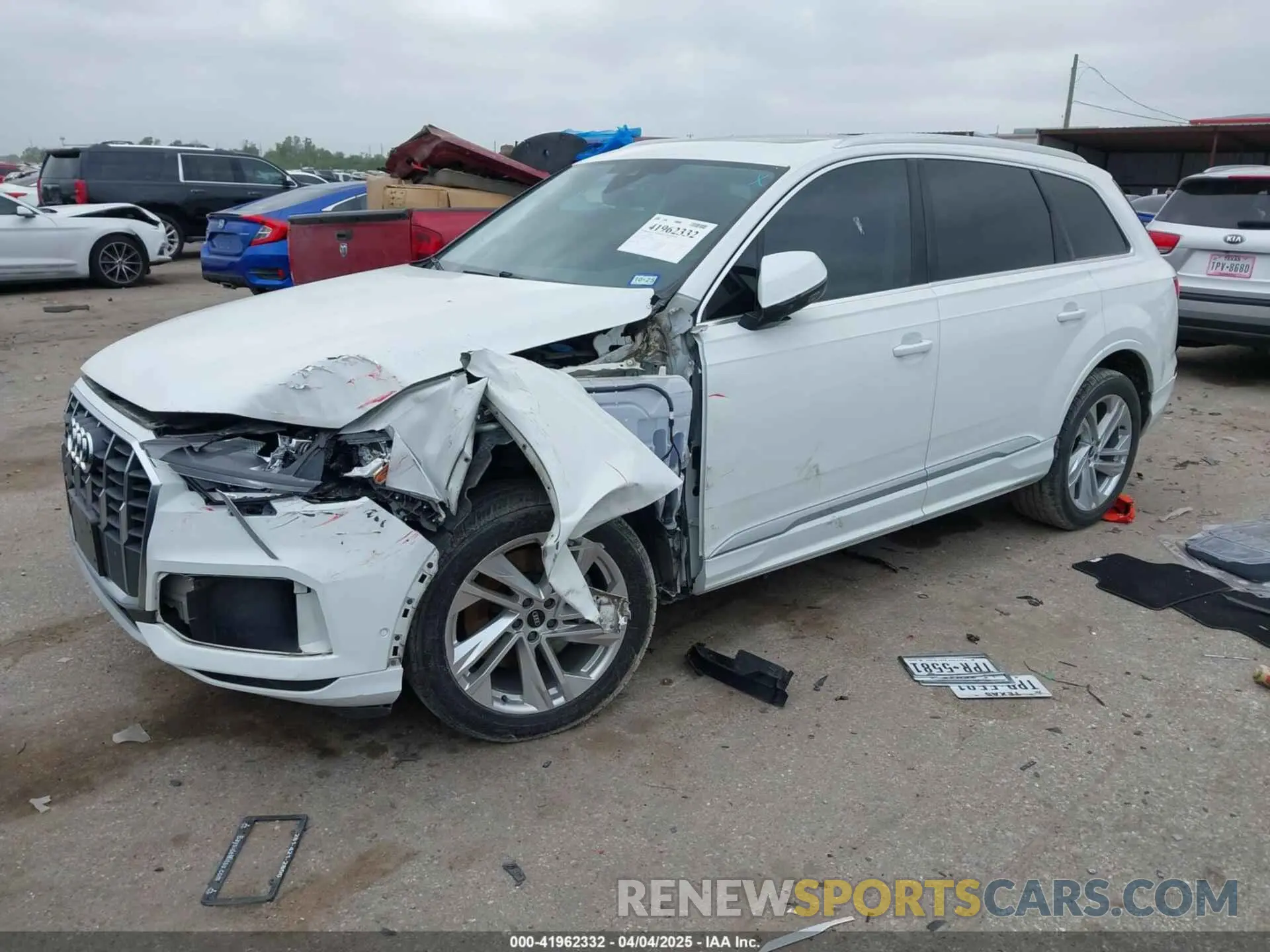2 fotografías del automóvil dañado WA1LXAF71MD013285 AUDI Q7 2021