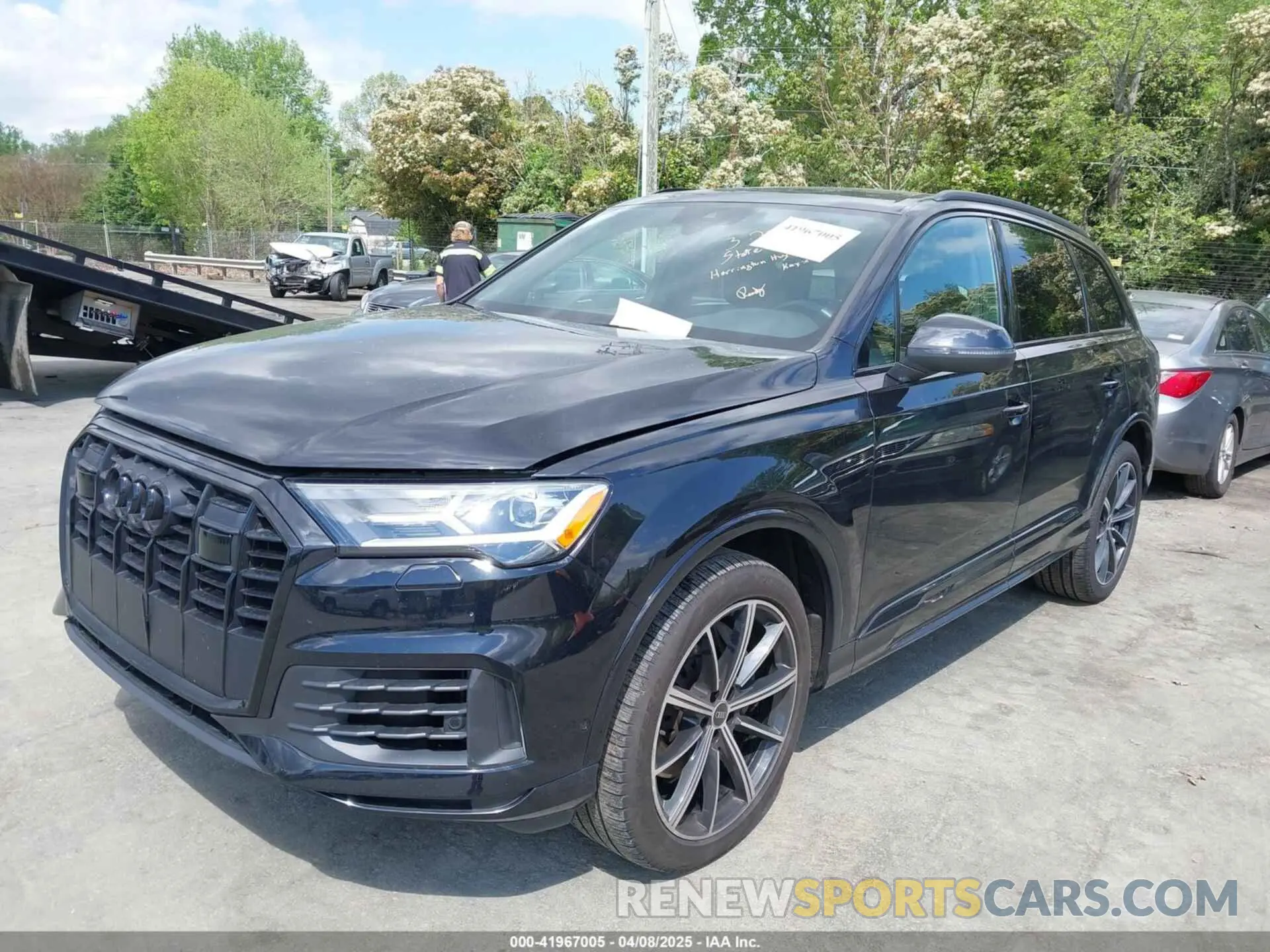 2 fotografías del automóvil dañado WA1LXAF74MD018111 AUDI Q7 2021