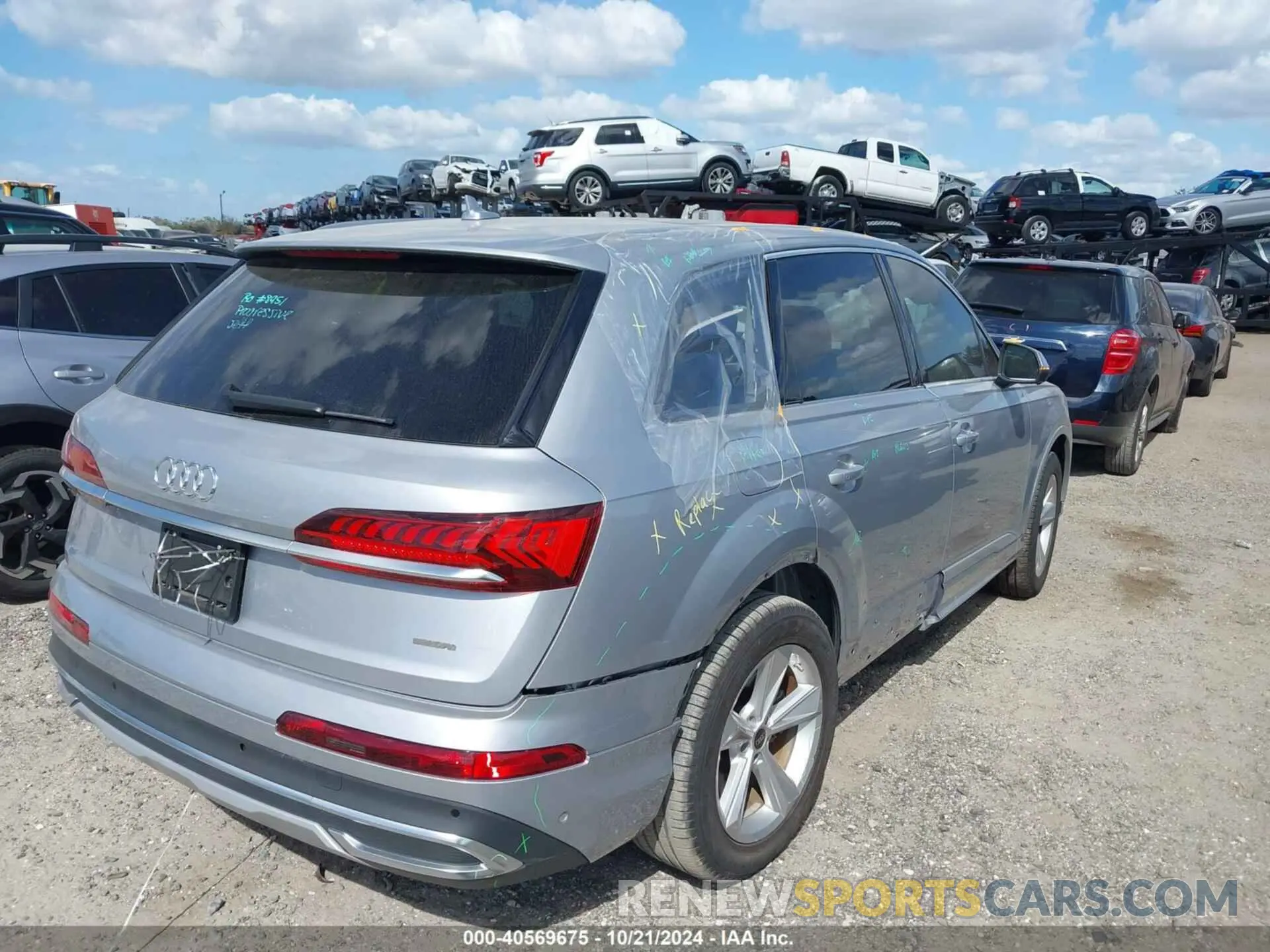 4 fotografías del automóvil dañado WA1AJBF70ND021457 AUDI Q7 2022