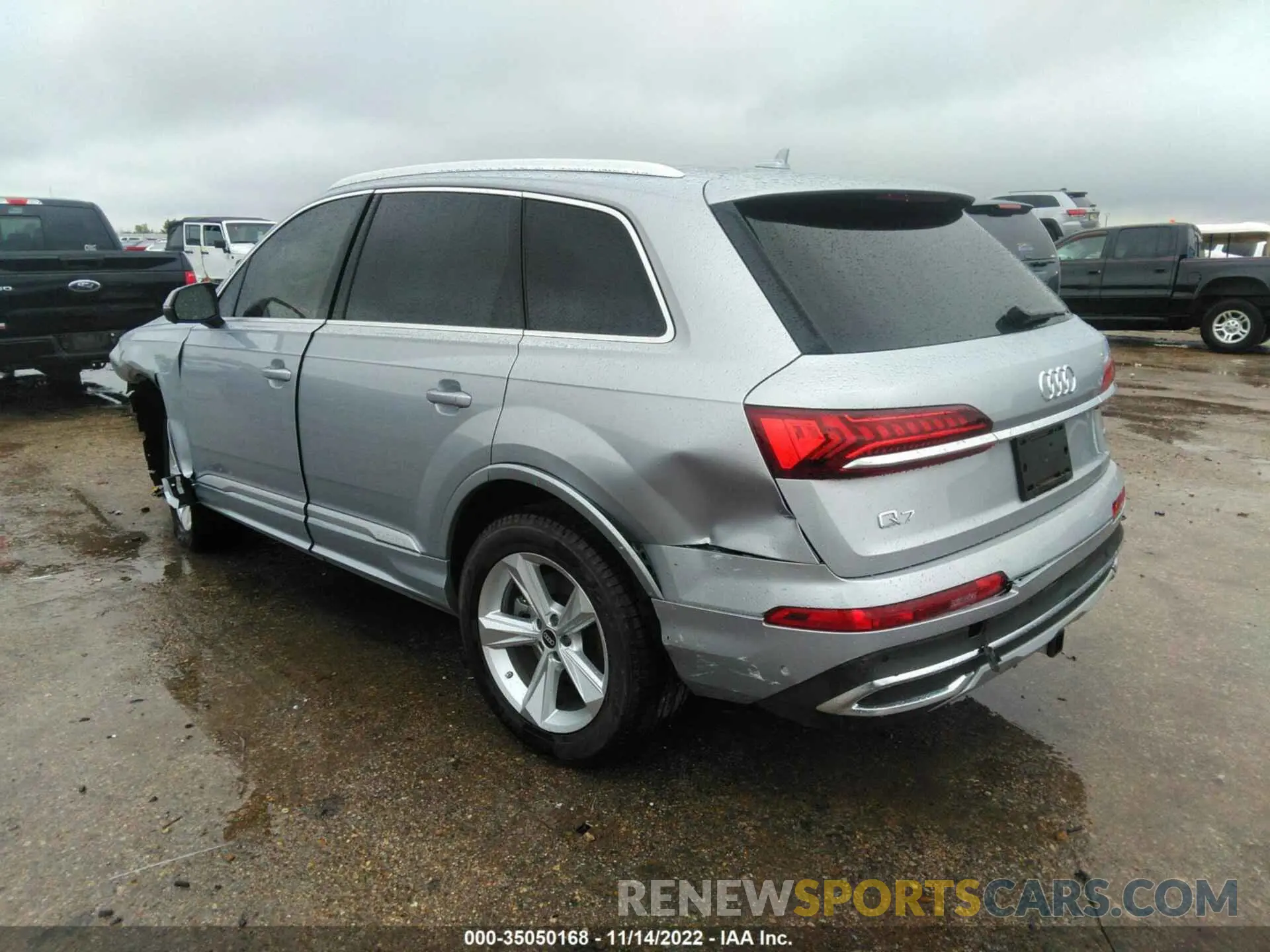 3 fotografías del automóvil dañado WA1AJBF72ND002697 AUDI Q7 2022