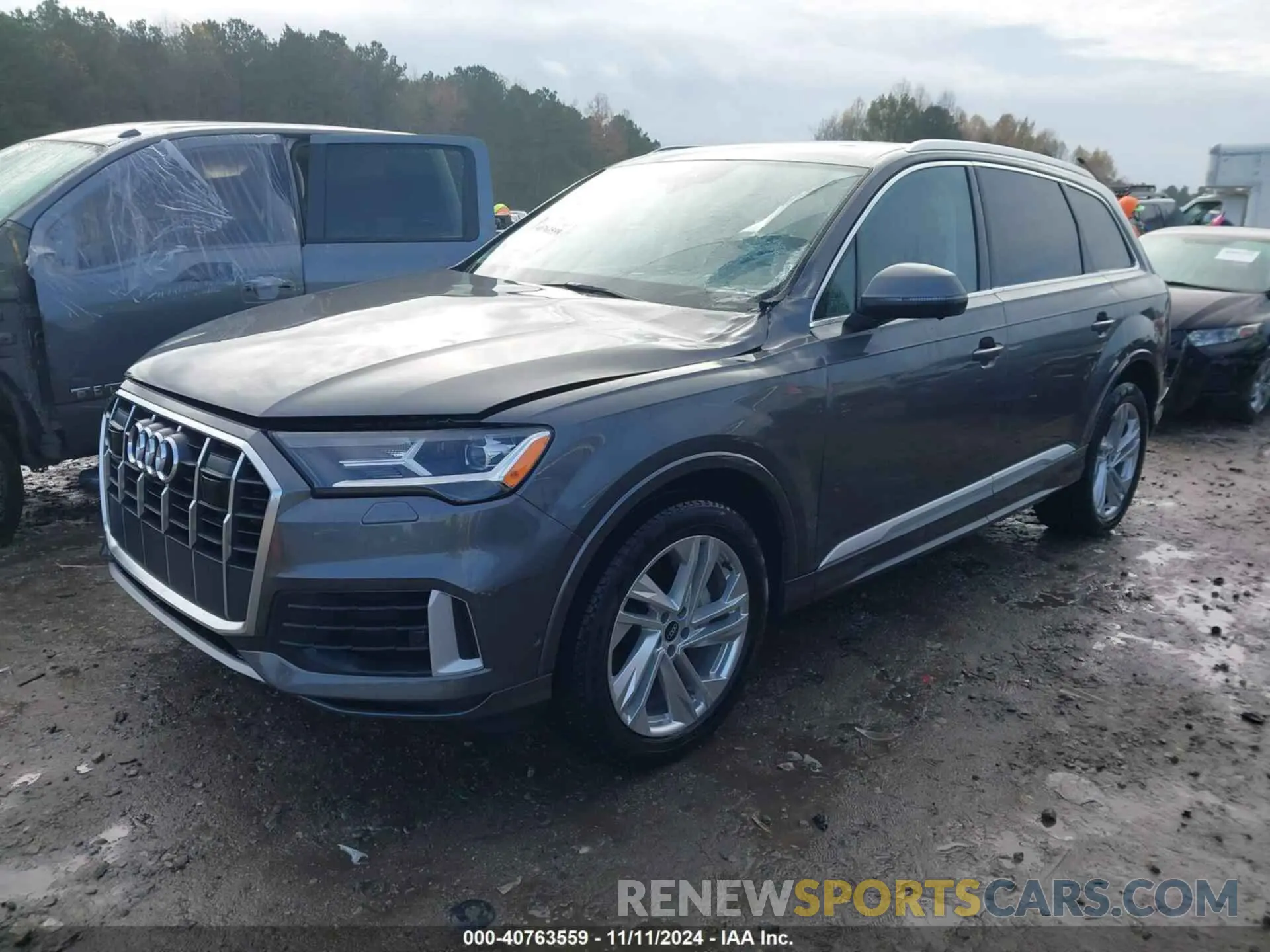 2 fotografías del automóvil dañado WA1LXBF75ND003737 AUDI Q7 2022