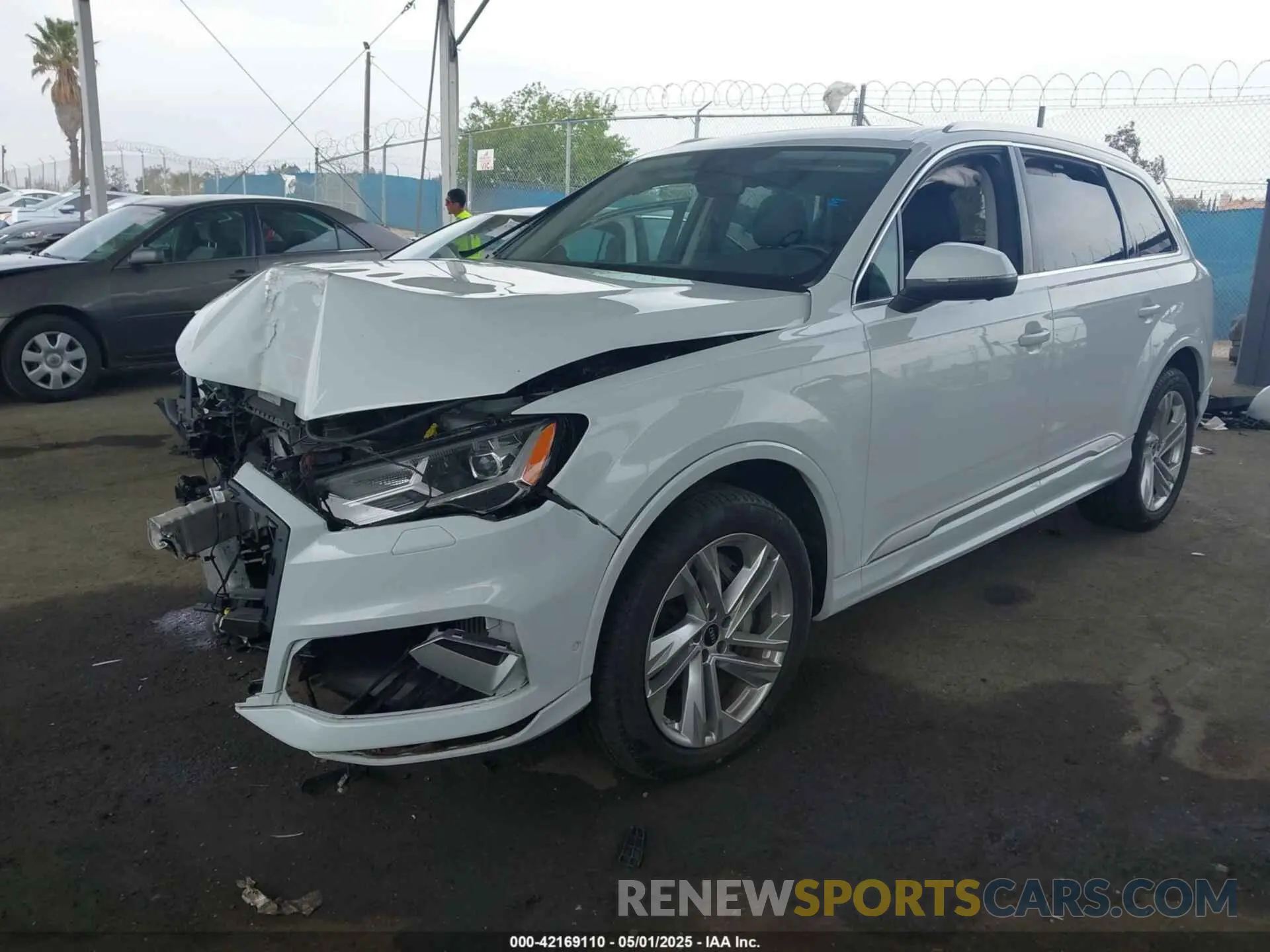 2 fotografías del automóvil dañado WA1LXBF75ND022305 AUDI Q7 2022