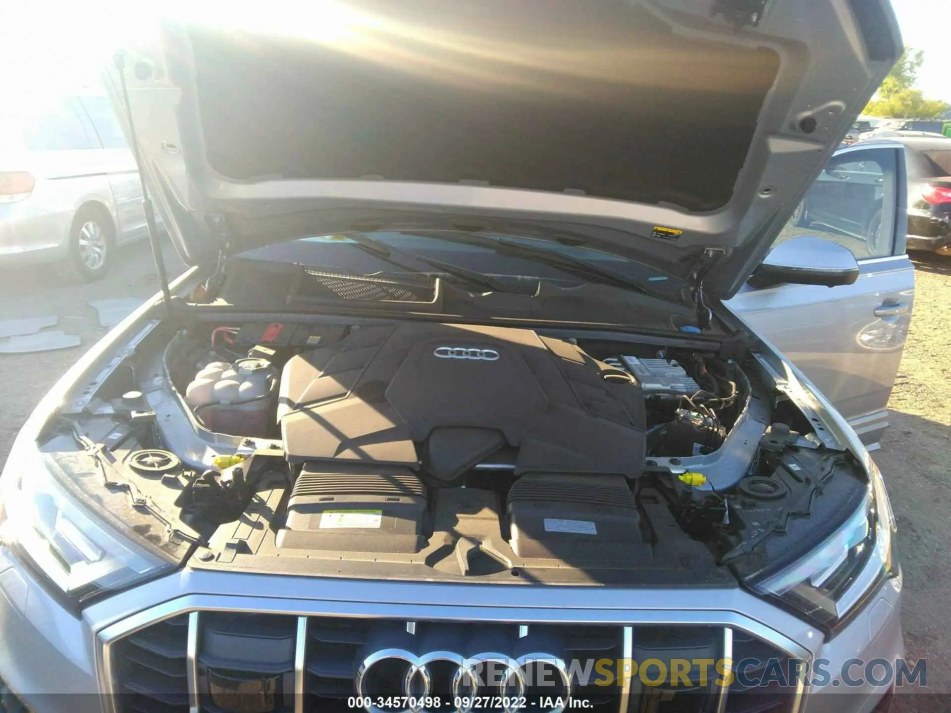 10 fotografías del automóvil dañado WA1LXBF77ND004386 AUDI Q7 2022