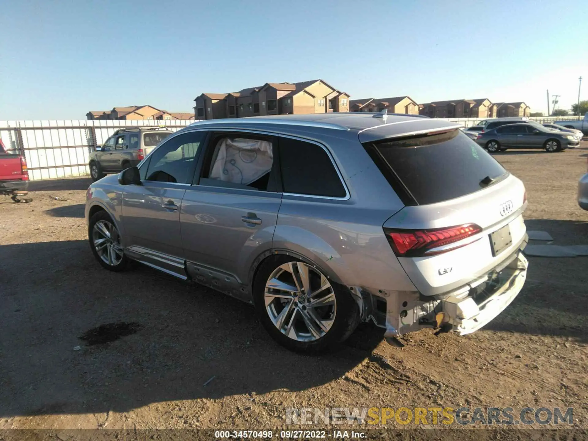3 fotografías del automóvil dañado WA1LXBF77ND004386 AUDI Q7 2022
