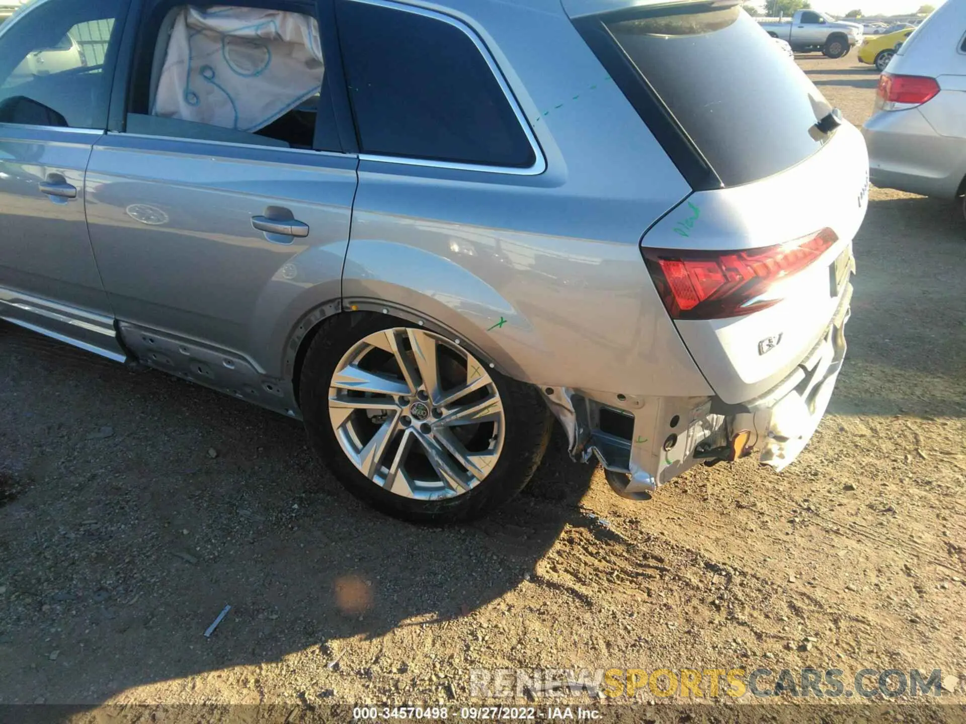 6 fotografías del automóvil dañado WA1LXBF77ND004386 AUDI Q7 2022