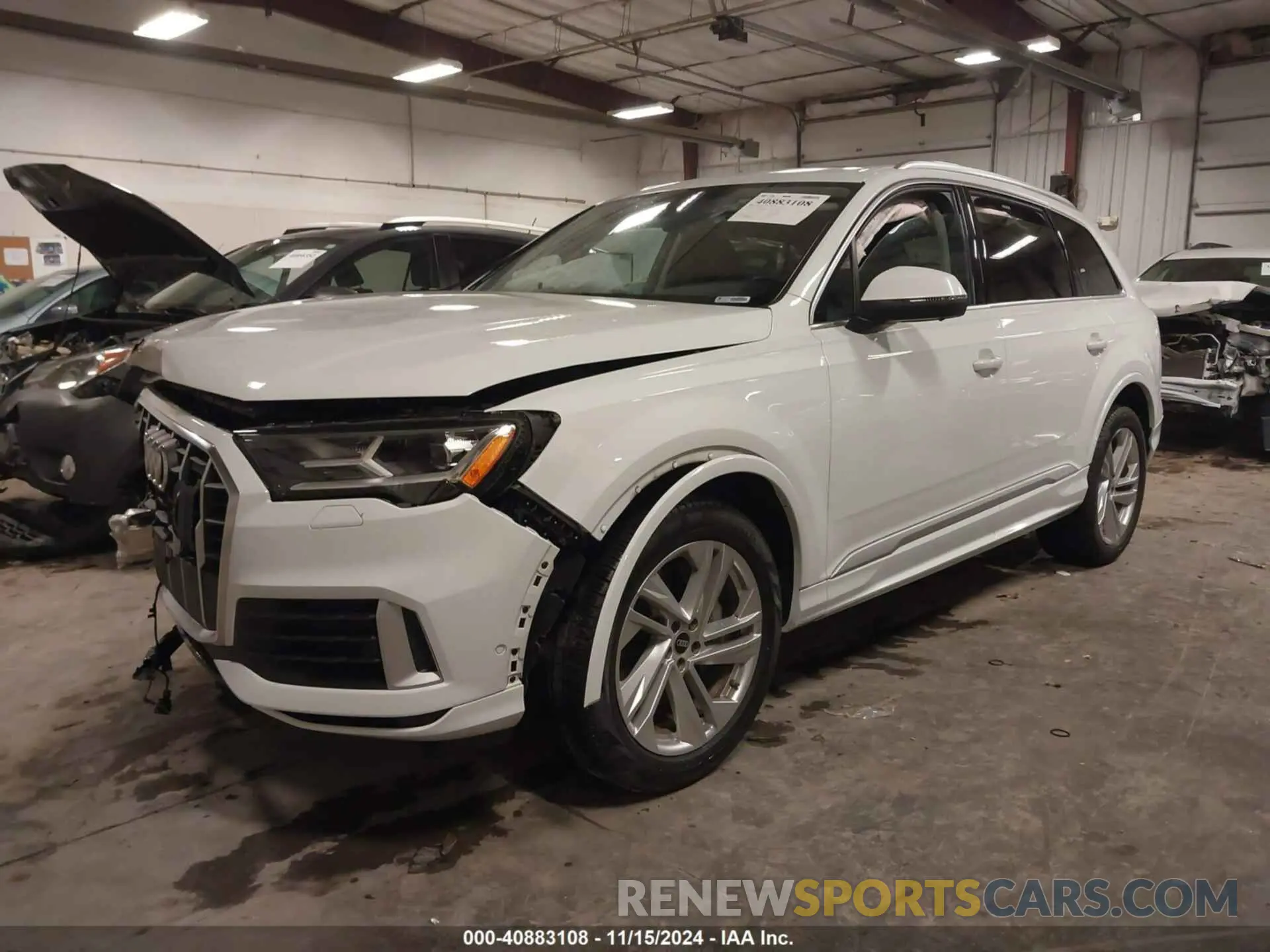 2 fotografías del automóvil dañado WA1LXBF77ND011371 AUDI Q7 2022