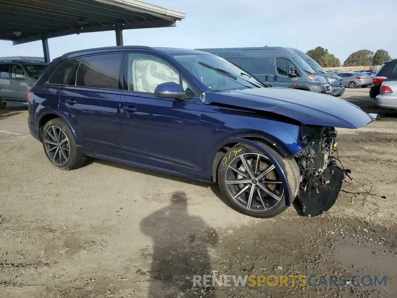 4 fotografías del automóvil dañado WA1VXBF71ND014341 AUDI Q7 2022