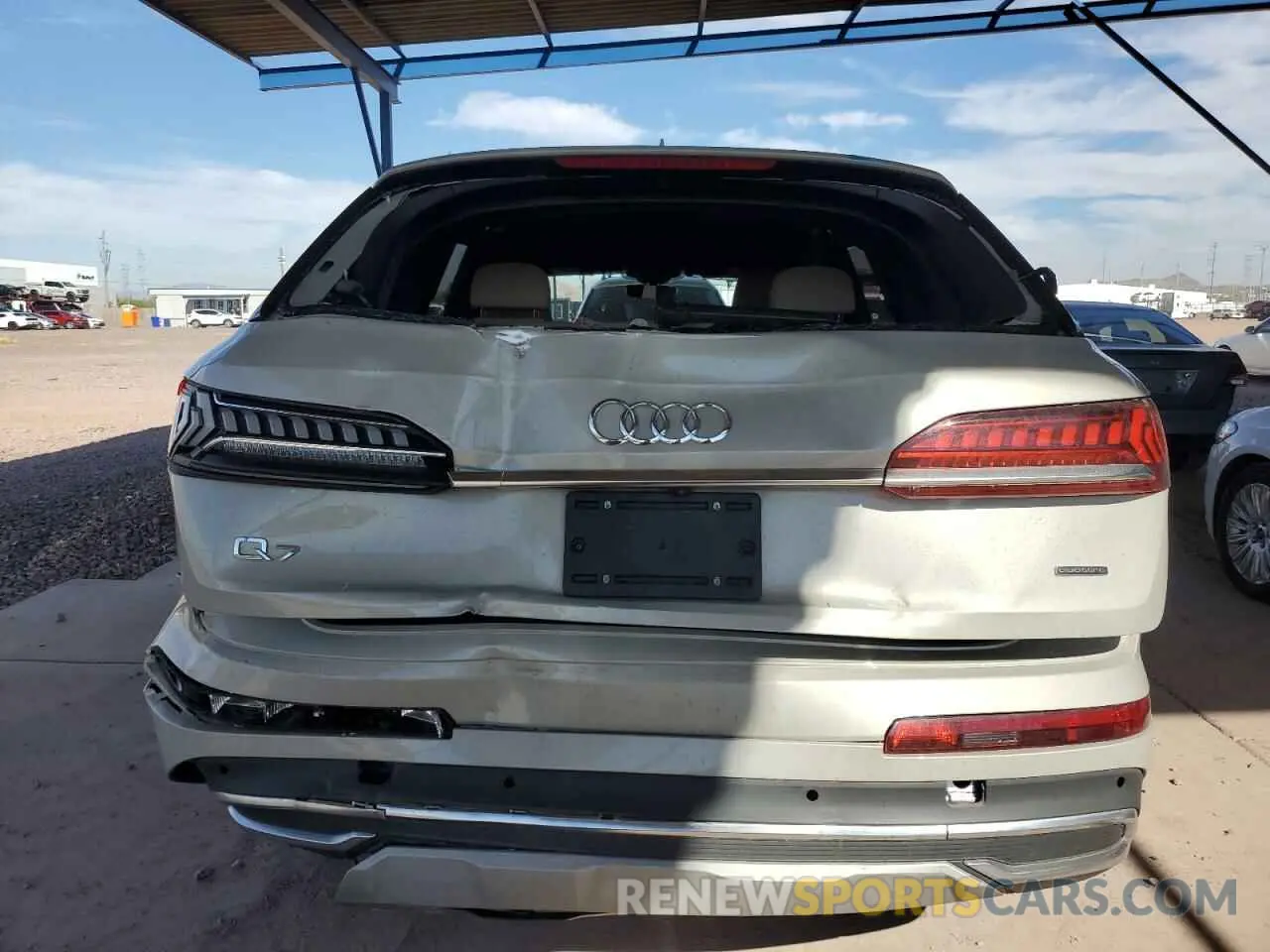 6 fotografías del automóvil dañado WA1VXBF76ND006400 AUDI Q7 2022