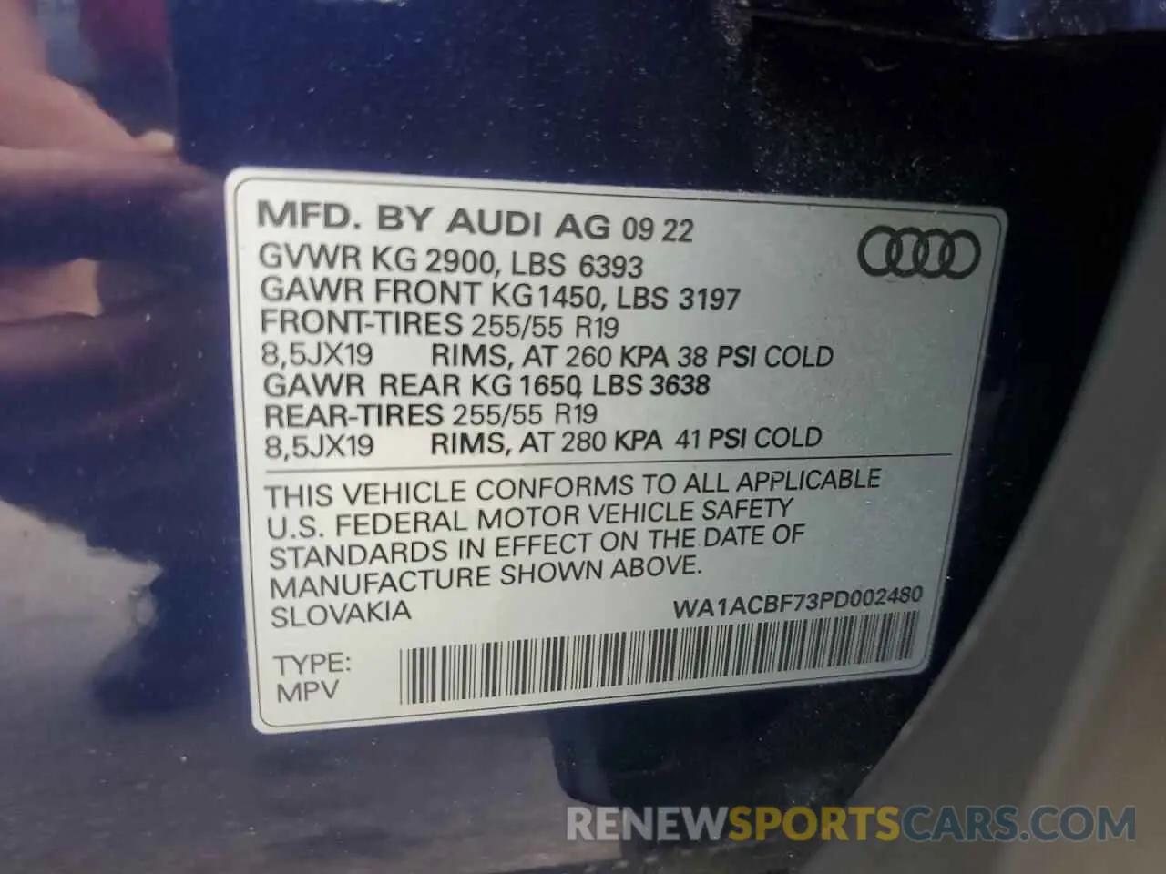 14 fotografías del automóvil dañado WA1ACBF73PD002480 AUDI Q7 2023