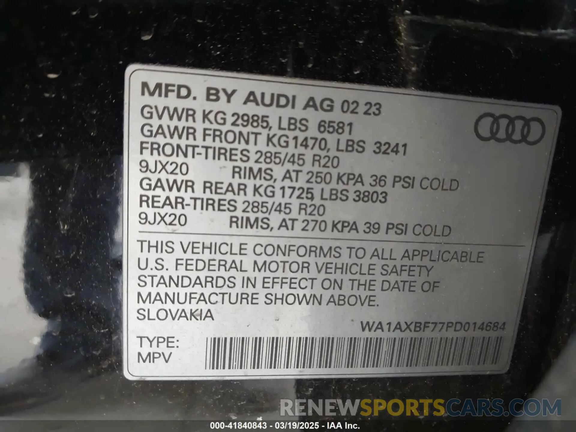 9 fotografías del automóvil dañado WA1AXBF77PD014684 AUDI Q7 2023