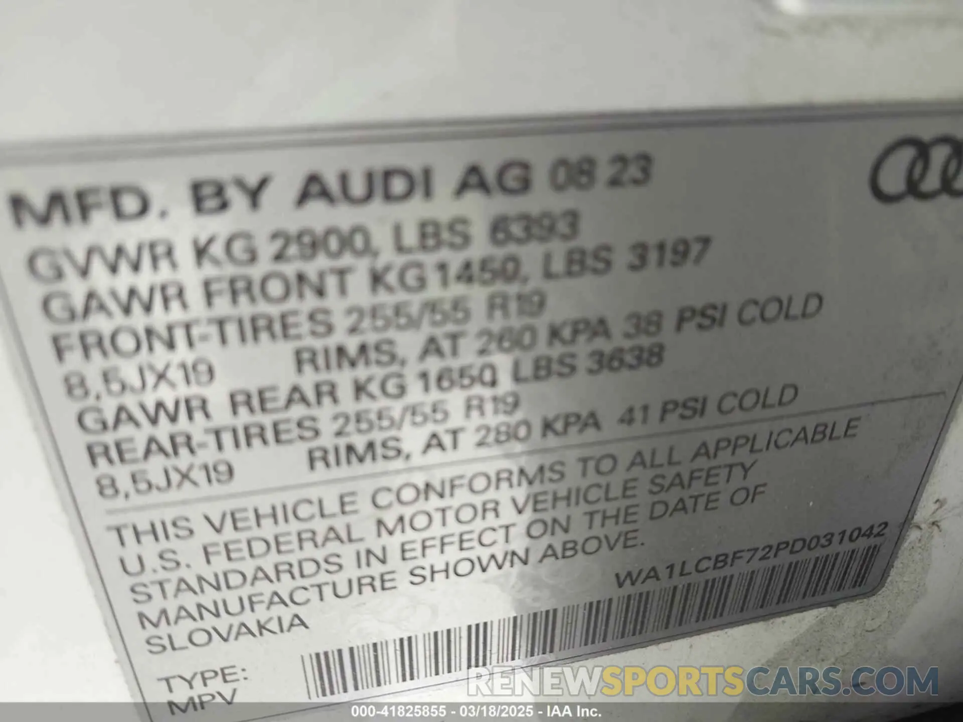9 fotografías del automóvil dañado WA1LCBF72PD031042 AUDI Q7 2023