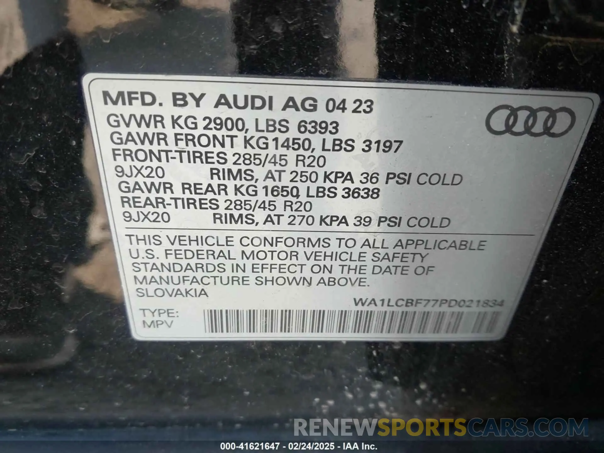 9 fotografías del automóvil dañado WA1LCBF77PD021834 AUDI Q7 2023