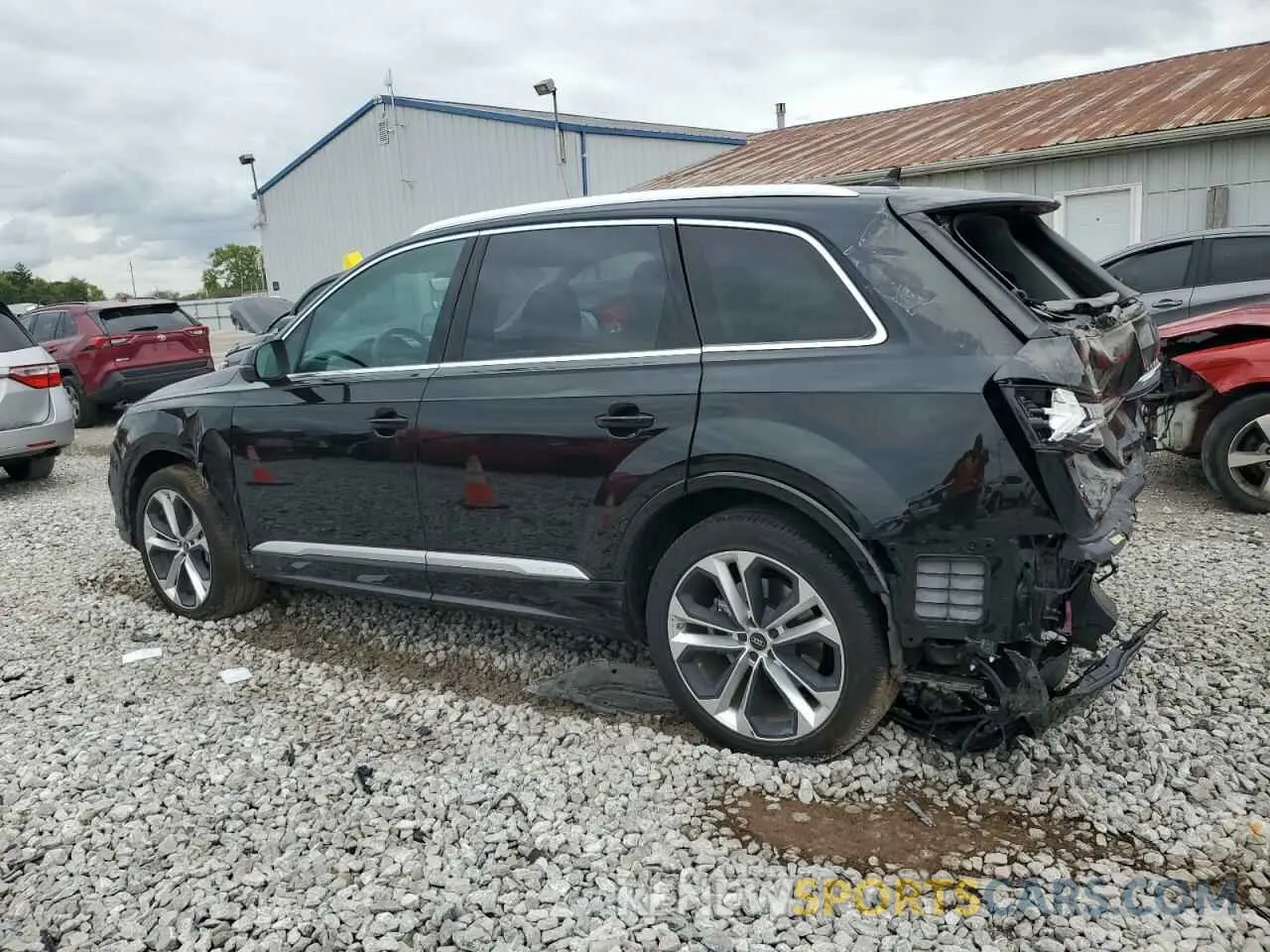 2 fotografías del automóvil dañado WA1LXBF79PD026196 AUDI Q7 2023