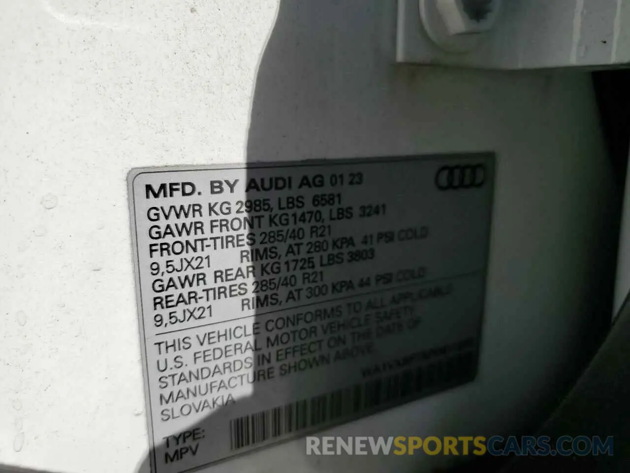 15 fotografías del automóvil dañado WA1VXBF7XPD011277 AUDI Q7 2023