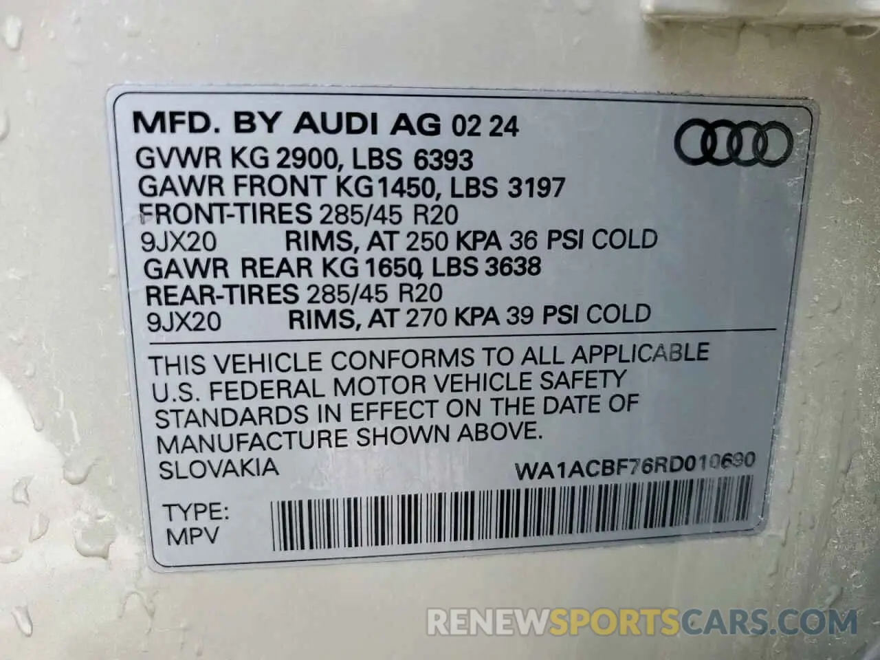 13 fotografías del automóvil dañado WA1ACBF76RD010690 AUDI Q7 2024
