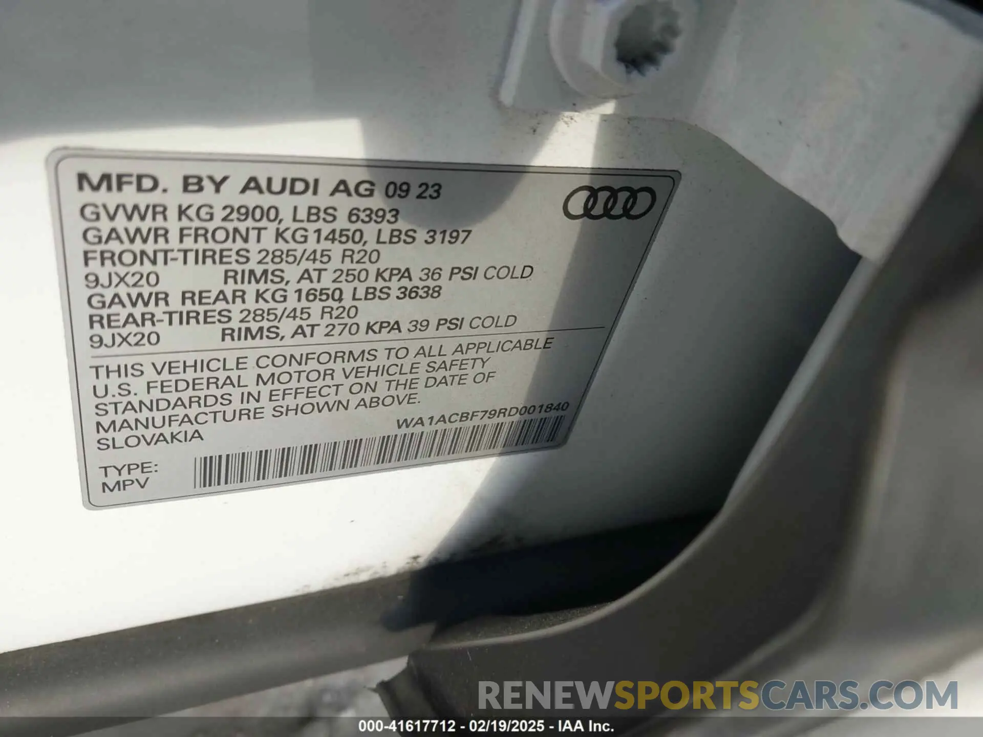 9 fotografías del automóvil dañado WA1ACBF79RD001840 AUDI Q7 2024