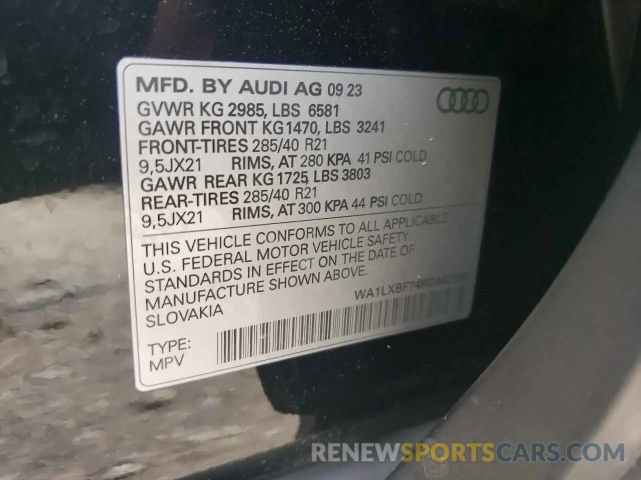 13 fotografías del automóvil dañado WA1LXBF74RD002763 AUDI Q7 2024