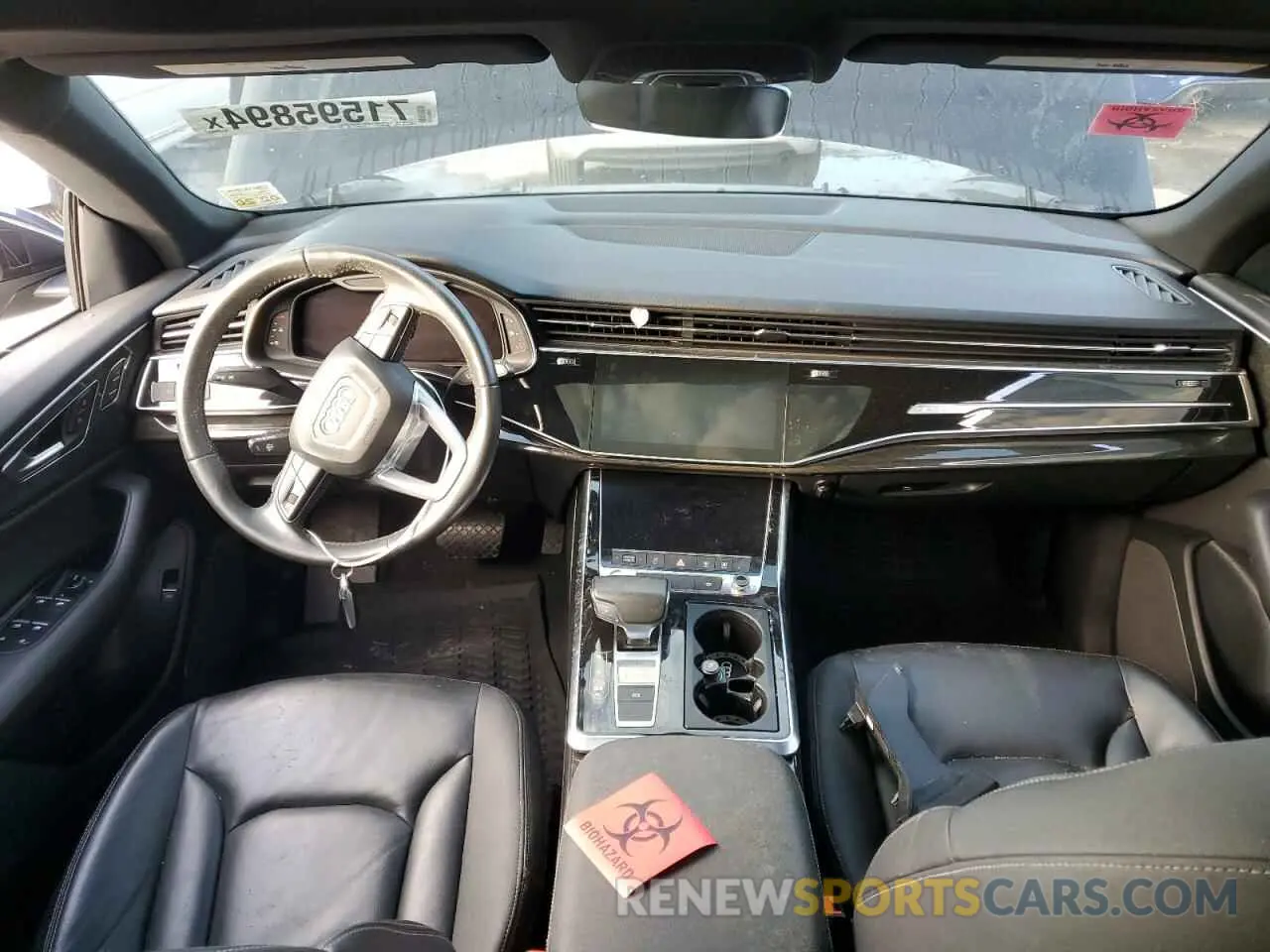 8 fotografías del automóvil dañado WA1AVAF11KD018119 AUDI Q8 2019