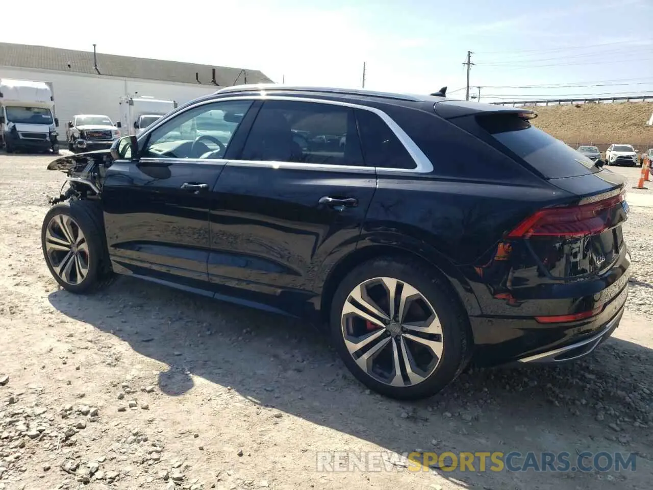 2 fotografías del automóvil dañado WA1BVAF11KD037936 AUDI Q8 2019