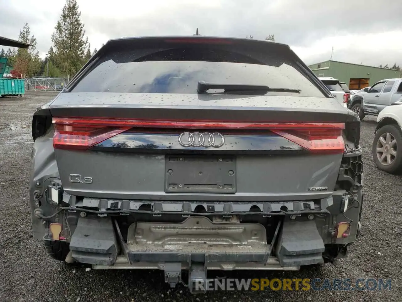 6 fotografías del automóvil dañado WA1BVAF15KD042220 AUDI Q8 2019