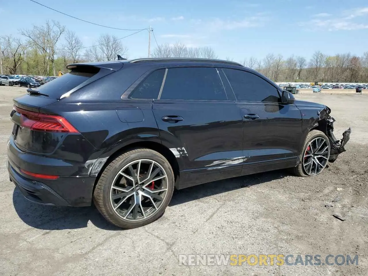 3 fotografías del automóvil dañado WA1EVAF10KD006691 AUDI Q8 2019