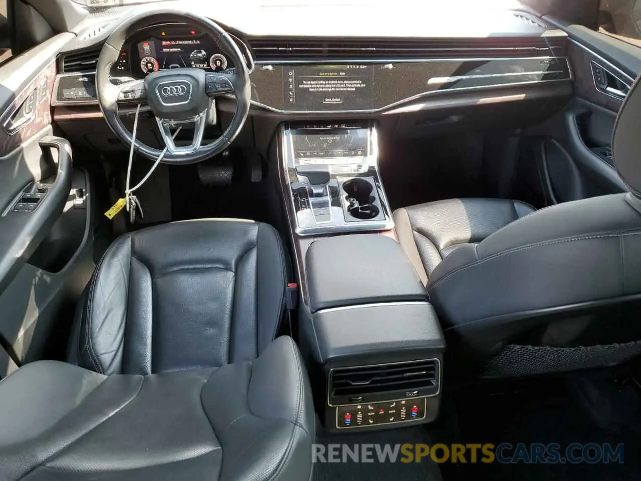 8 fotografías del automóvil dañado WA1EVAF10KD006691 AUDI Q8 2019