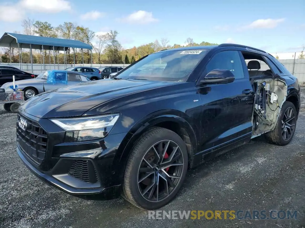 1 fotografías del automóvil dañado WA1EVAF12KD016865 AUDI Q8 2019