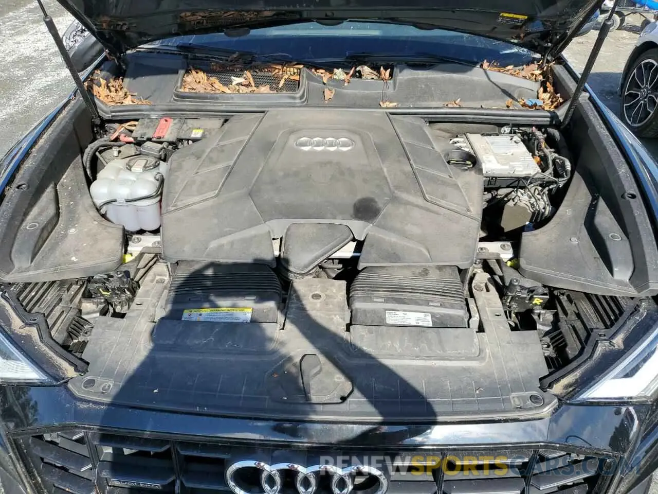 12 fotografías del automóvil dañado WA1EVAF12KD016865 AUDI Q8 2019