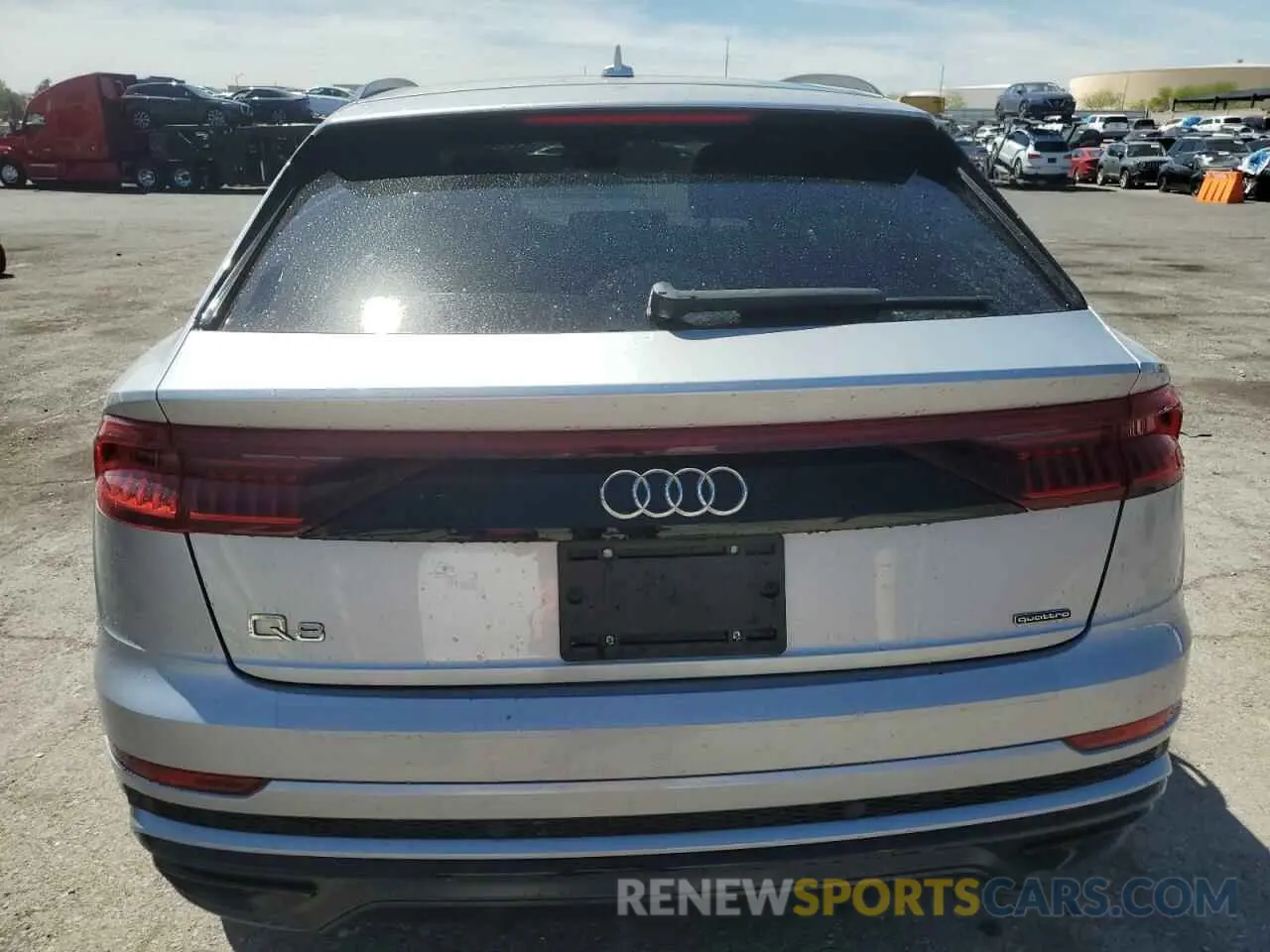 6 fotografías del automóvil dañado WA1EVAF13KD021055 AUDI Q8 2019