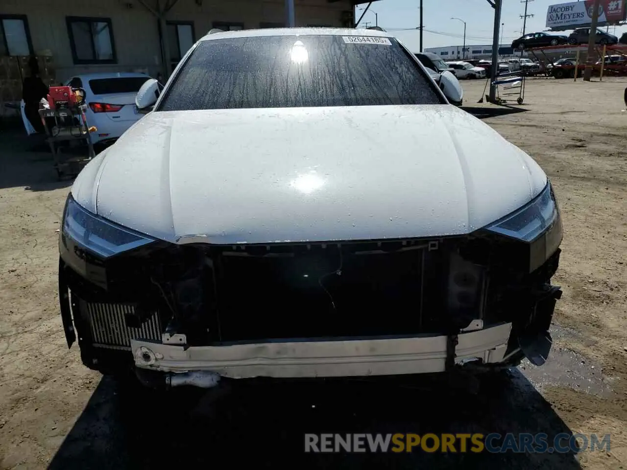 5 fotografías del automóvil dañado WA1EVAF17KD026744 AUDI Q8 2019