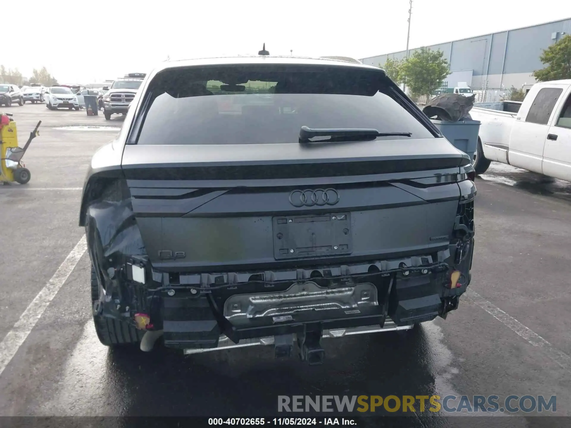 6 fotografías del automóvil dañado WA1EVAF19KD018208 AUDI Q8 2019