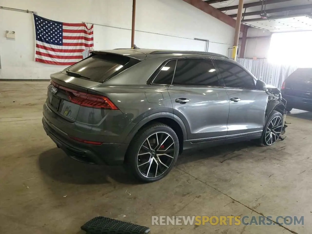 3 fotografías del automóvil dañado WA1EVAF19KD029726 AUDI Q8 2019