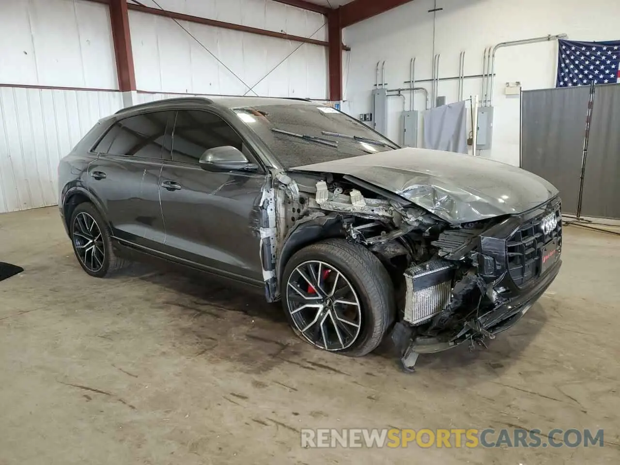 4 fotografías del automóvil dañado WA1EVAF19KD029726 AUDI Q8 2019