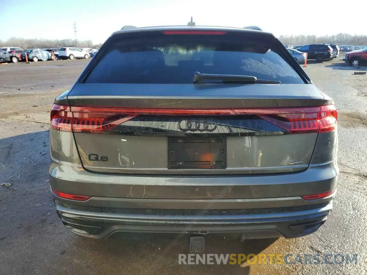 6 fotografías del automóvil dañado WA1EVAF1XKD023157 AUDI Q8 2019