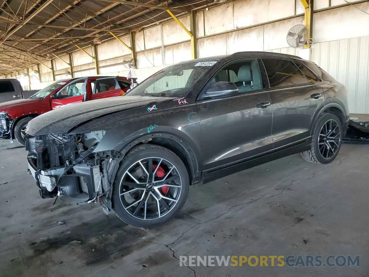 1 fotografías del automóvil dañado WA1FVAF10KD022121 AUDI Q8 2019