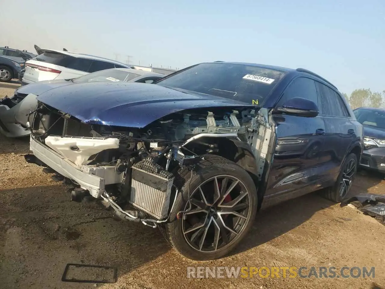 1 fotografías del automóvil dañado WA1FVAF10KD023298 AUDI Q8 2019