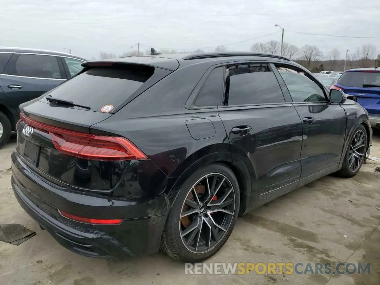 3 fotografías del automóvil dañado WA1FVAF11KD044600 AUDI Q8 2019