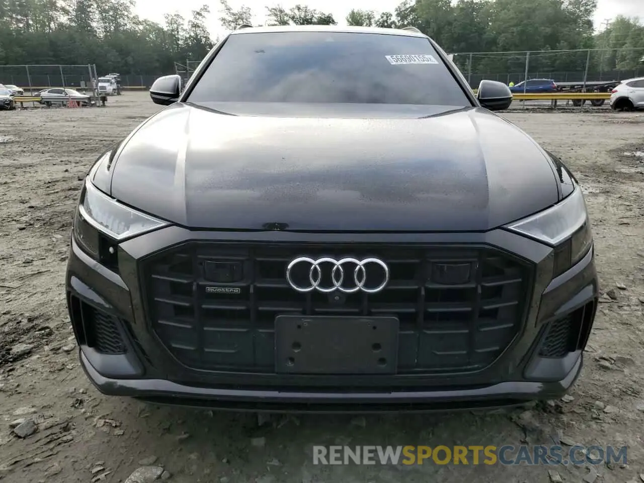 5 fotografías del automóvil dañado WA1FVAF12KD010469 AUDI Q8 2019