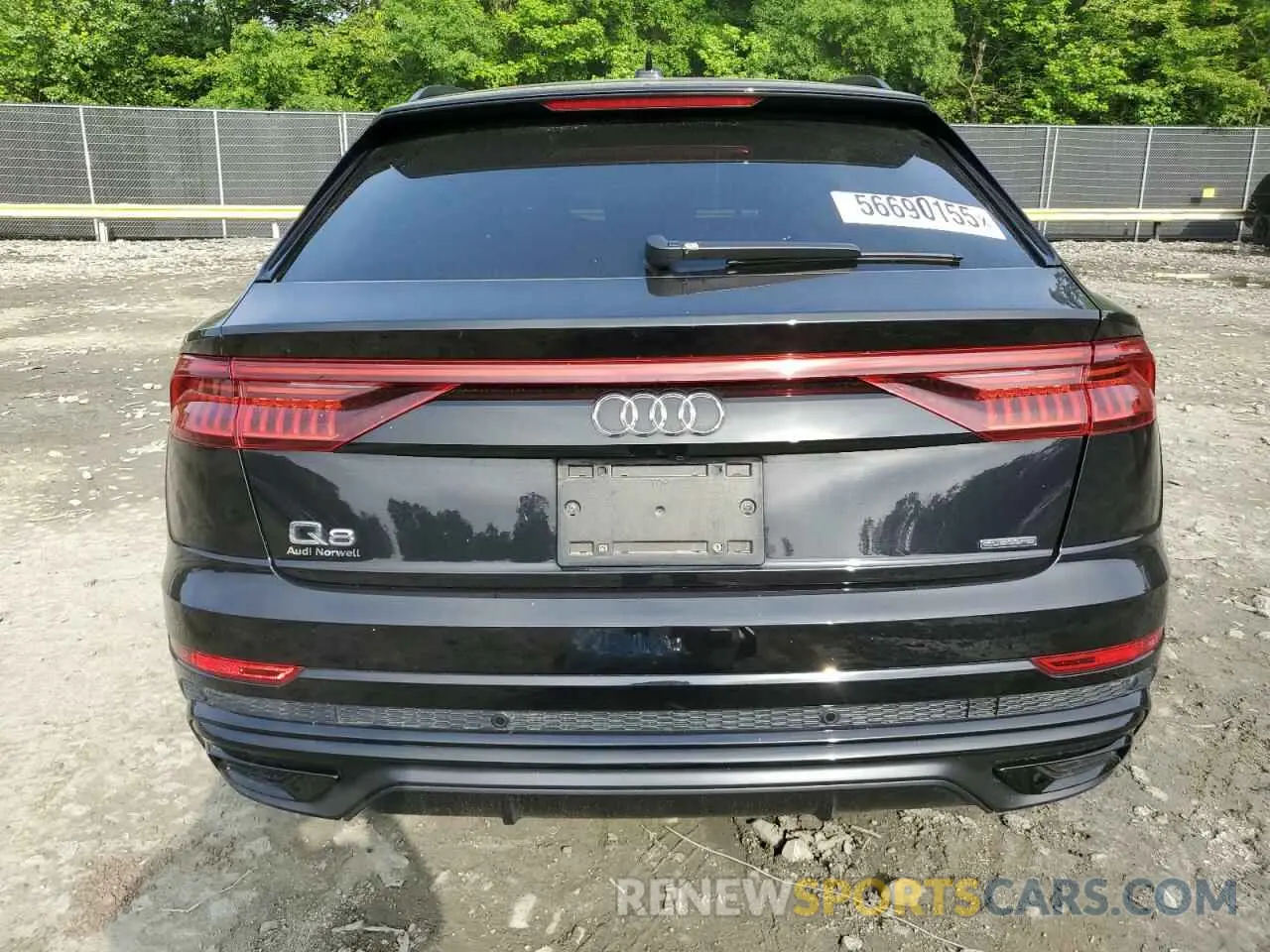 6 fotografías del automóvil dañado WA1FVAF12KD010469 AUDI Q8 2019