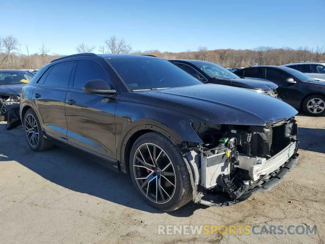 4 fotografías del automóvil dañado WA1FVAF16KD039909 AUDI Q8 2019