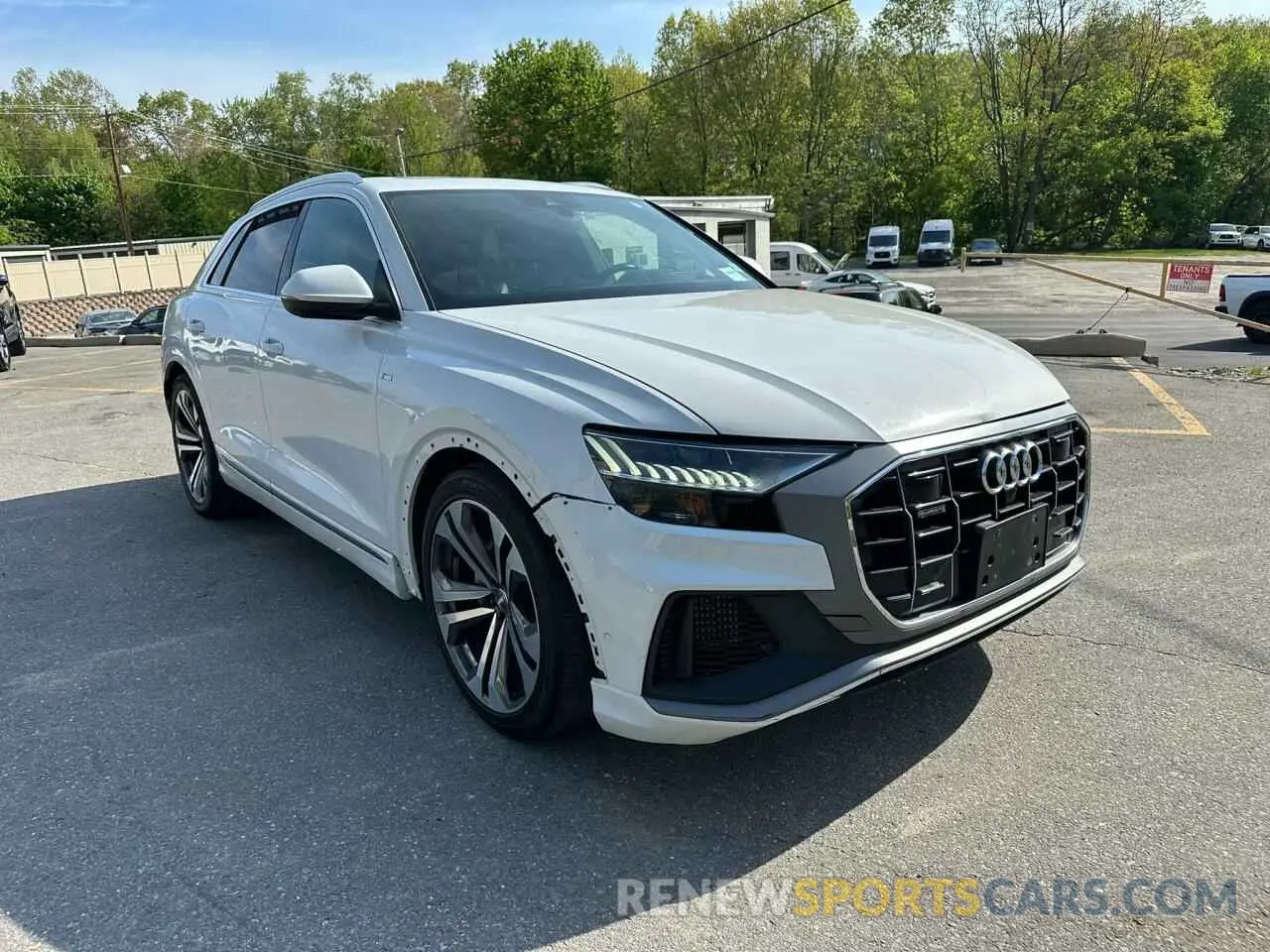 4 fotografías del automóvil dañado WA1FVAF17KD040406 AUDI Q8 2019
