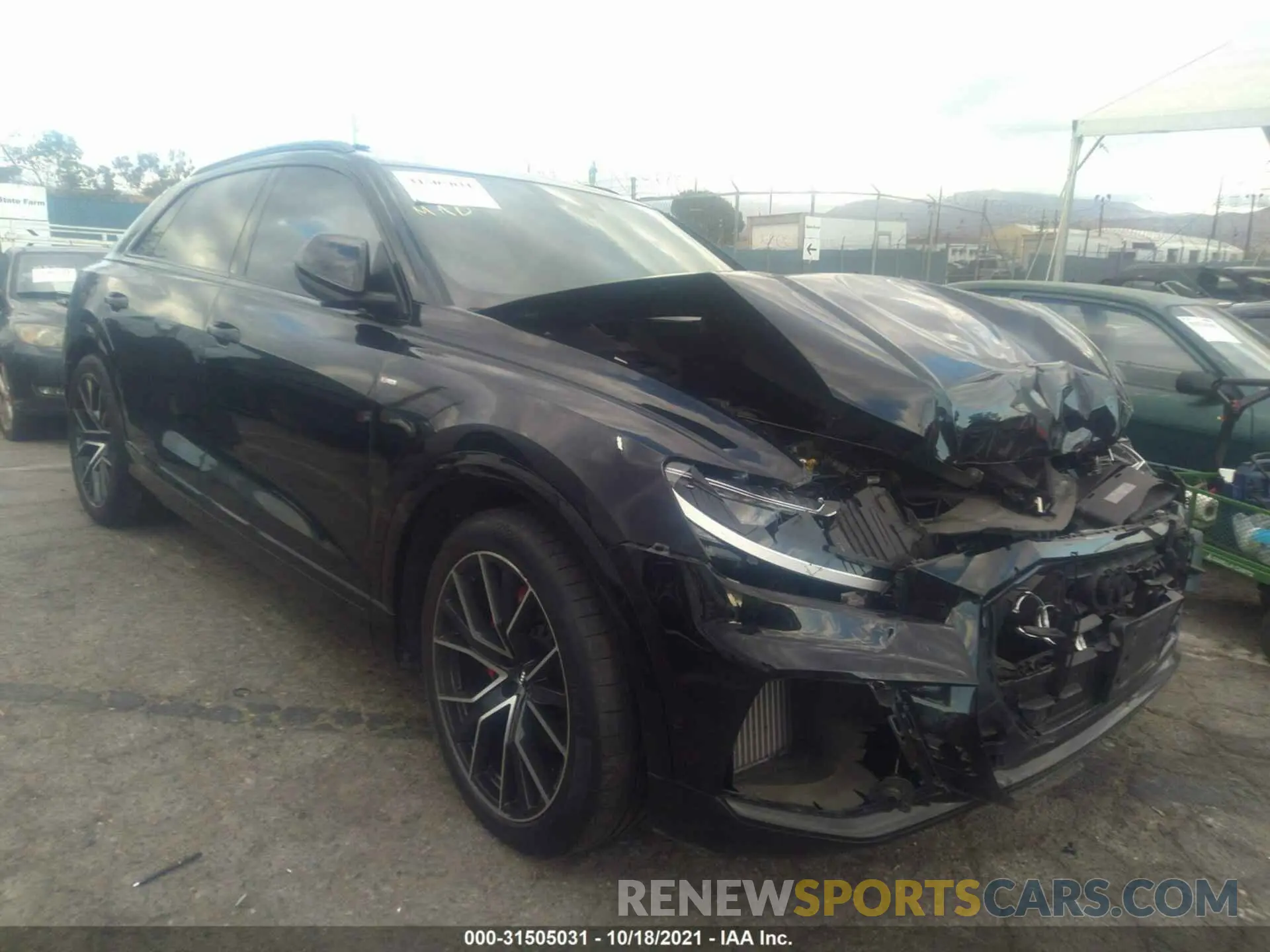 1 fotografías del automóvil dañado WA1FVAF18KD014431 AUDI Q8 2019