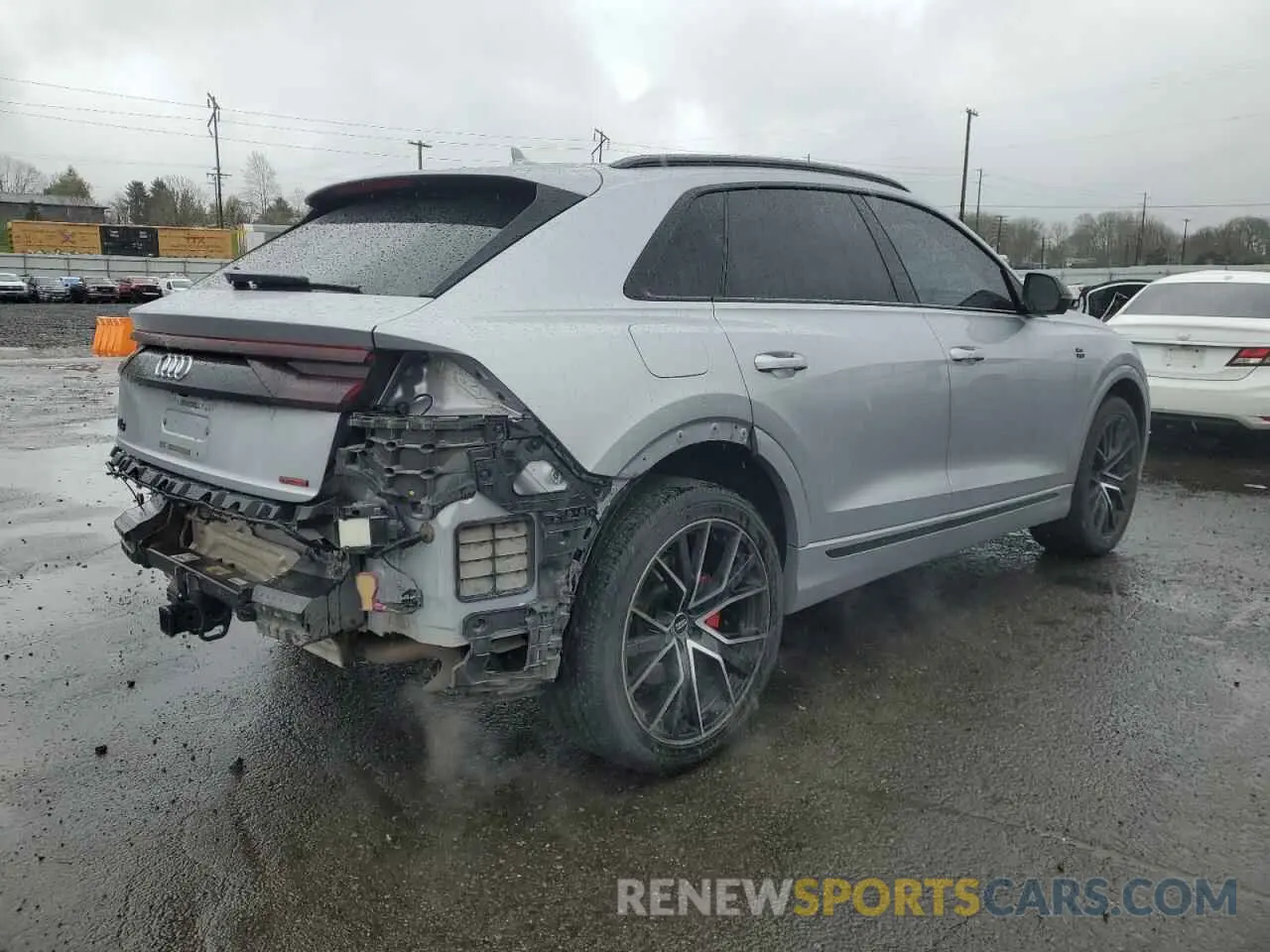 3 fotografías del automóvil dañado WA1FVAF1XKD025351 AUDI Q8 2019