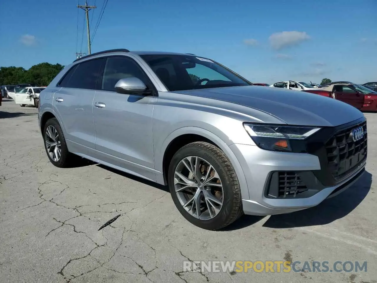 4 fotografías del automóvil dañado WA1AVAF13LD017393 AUDI Q8 2020