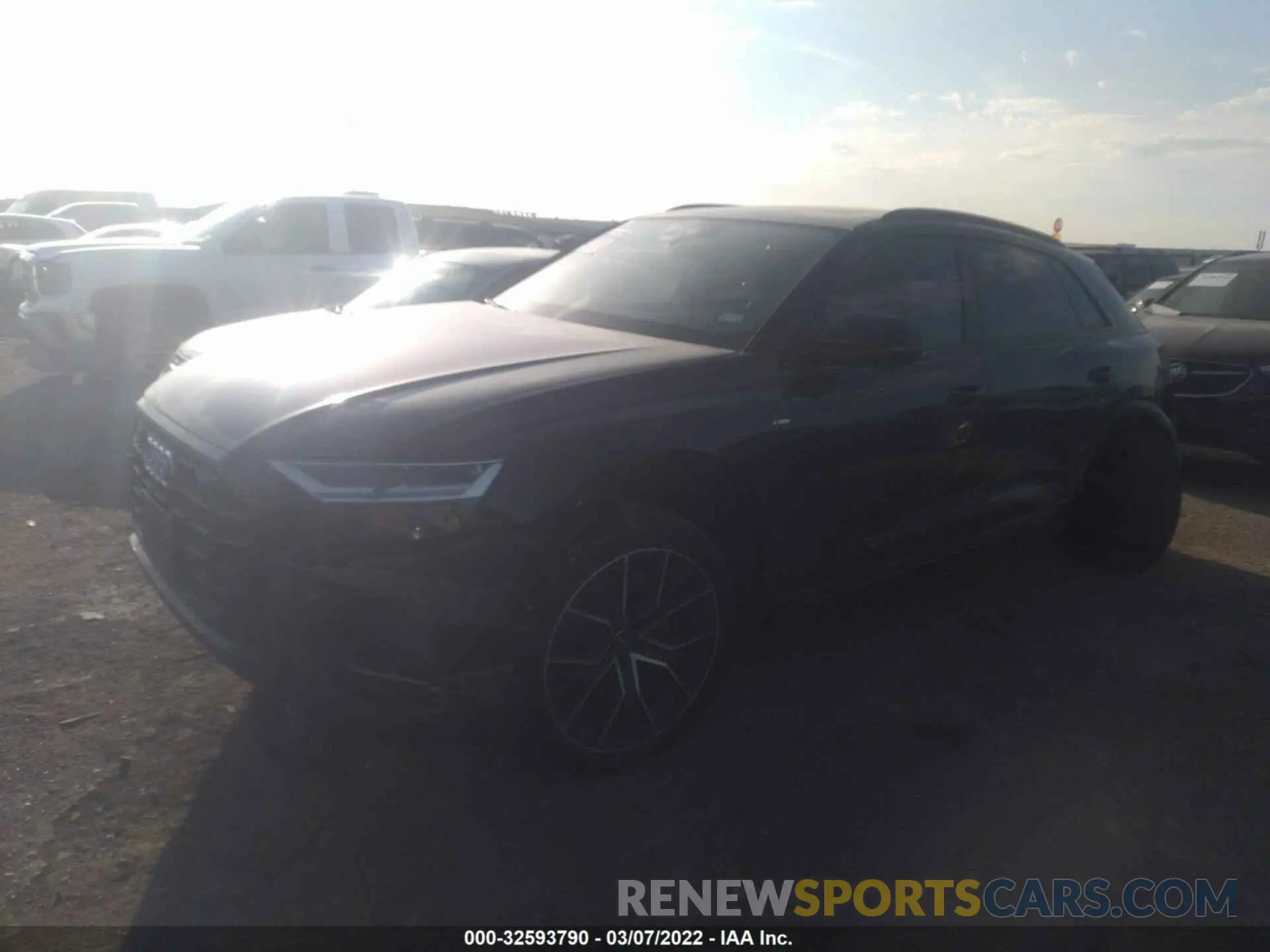 6 fotografías del automóvil dañado WA1EVAF10LD015814 AUDI Q8 2020