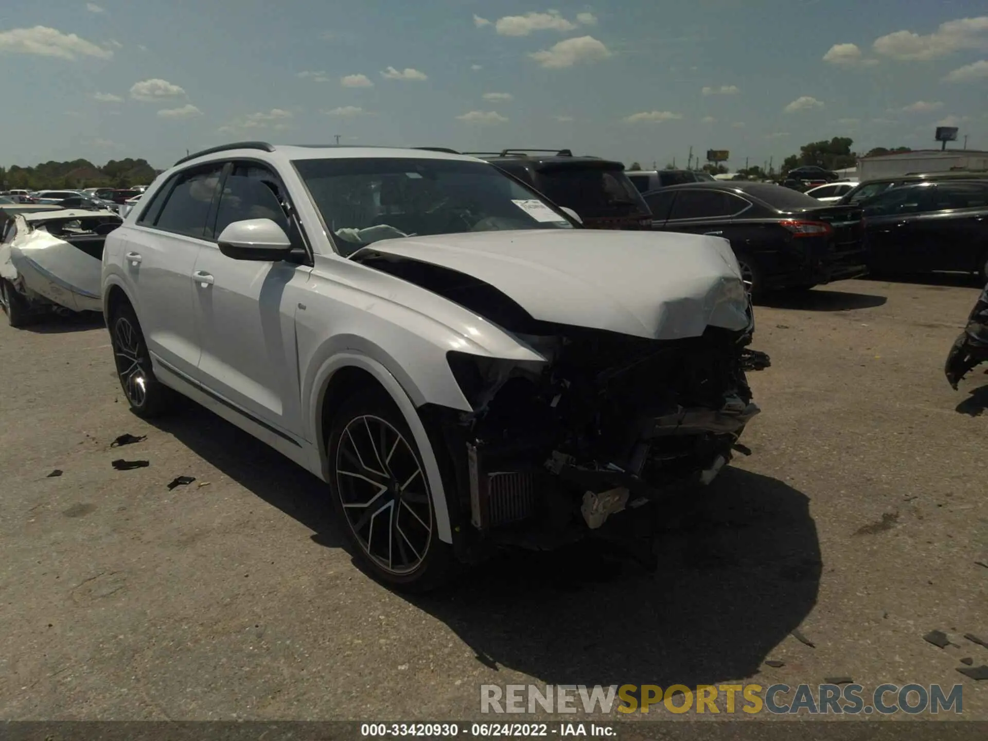 1 fotografías del automóvil dañado WA1EVAF11LD022397 AUDI Q8 2020