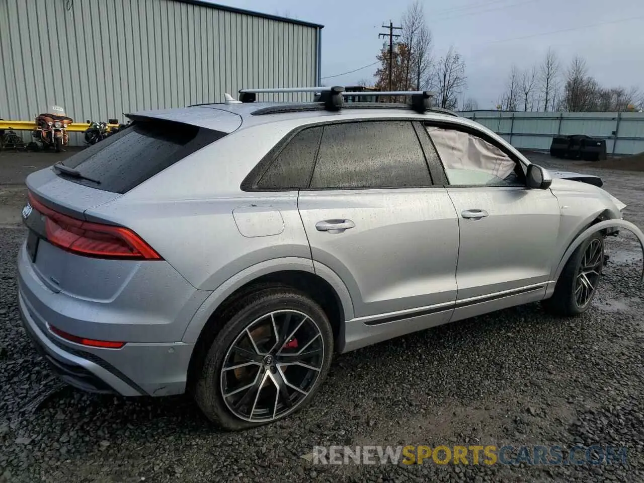 3 fotografías del automóvil dañado WA1EVAF18LD026592 AUDI Q8 2020
