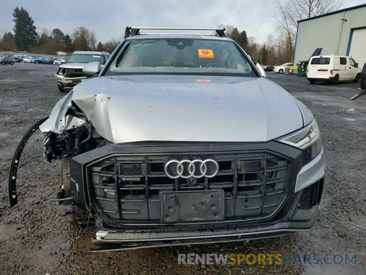 5 fotografías del automóvil dañado WA1EVAF18LD026592 AUDI Q8 2020