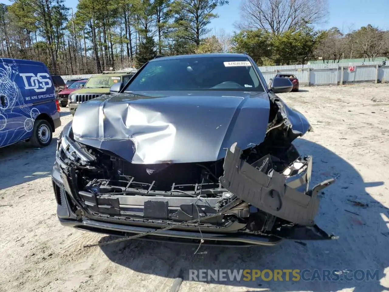 5 fotografías del automóvil dañado WA1EVAF1XLD003508 AUDI Q8 2020