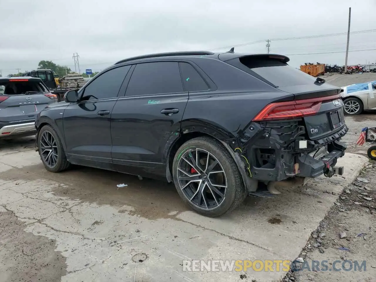 2 fotografías del automóvil dañado WA1FVAF15LD017787 AUDI Q8 2020